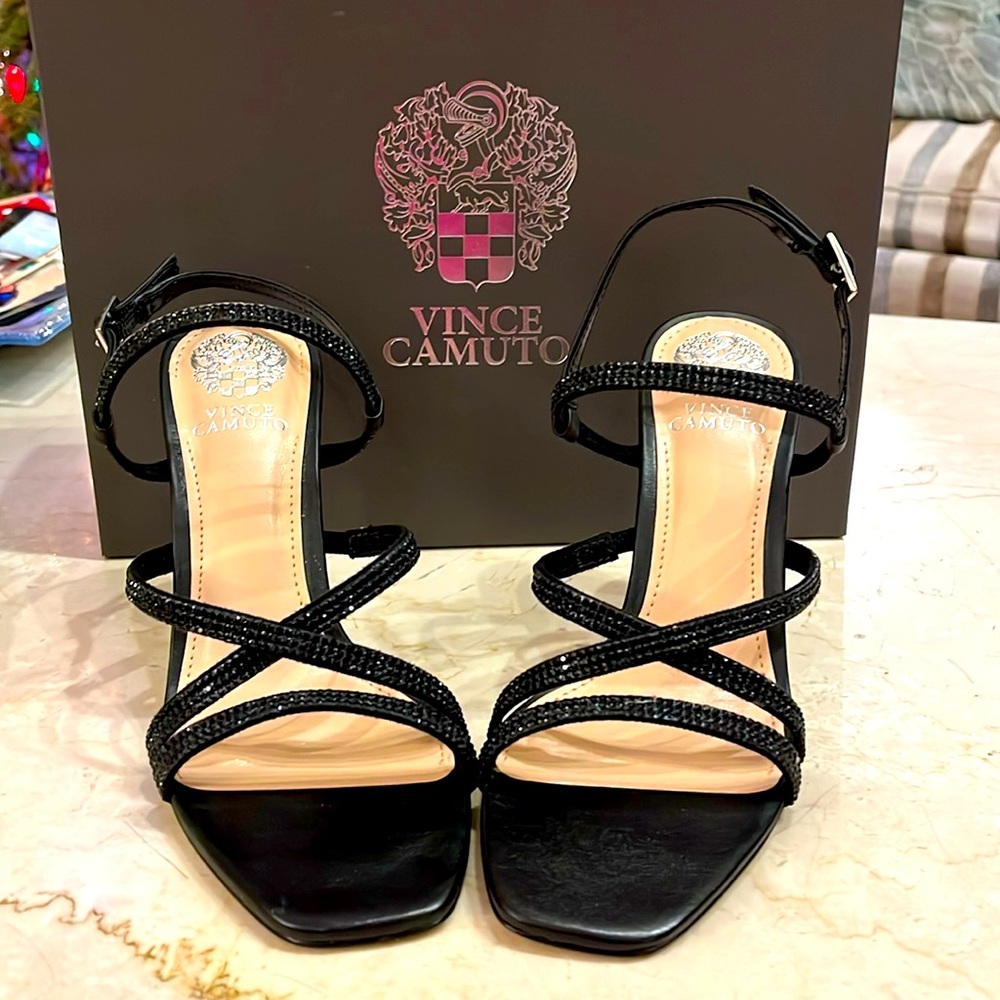 Vince Camuto gorgeous black stiletto. Size 7.5. New!  Never worn.